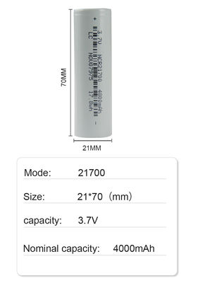 батарея 4800mah иона перезаряжаемые батарейки для карманного фонаря 21700 3,7 v Li 21*70mm