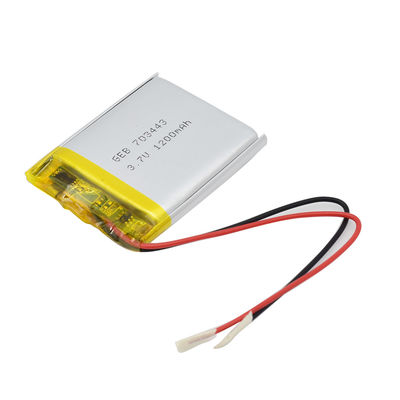 батарея полимера иона лития 0.2C 3.7v 1200mah
