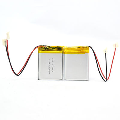 батарея полимера иона лития 0.2C 3.7v 1200mah