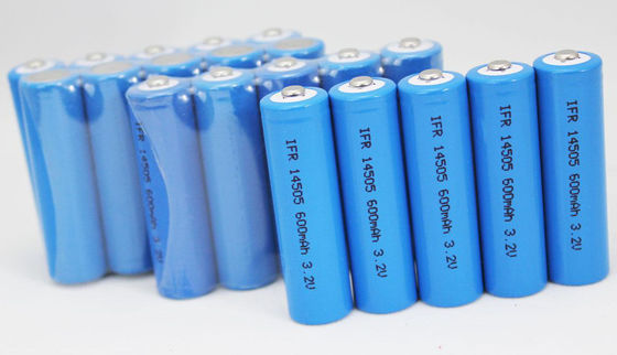 14500 3.2V600mah батарея лития LiFePO4
