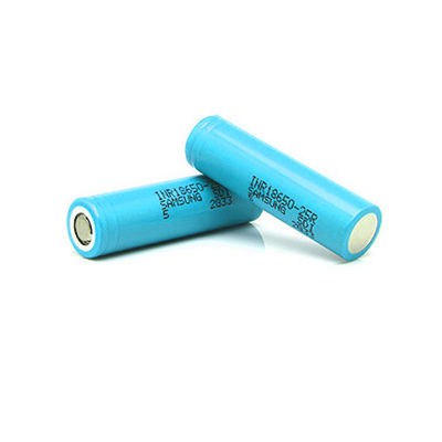 Электрический литий-ионный аккумулятор 0.05kg велосипедов 3.7V 2500mAh 20A 25R 18650