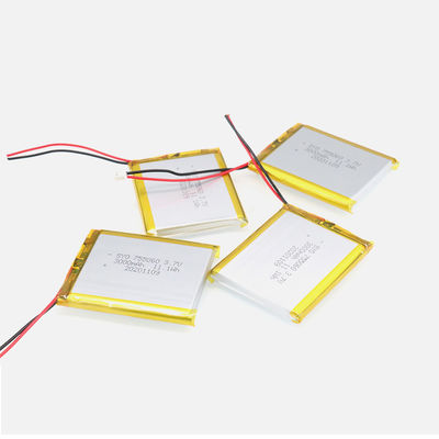Блок батарей 3,7 v 3000mAh 11.1Wh полимера иона лития квадрата перезаряжаемые