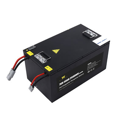 Черная батарея мотоцикла иона лития Lifepo4 72V40Ah с Bms